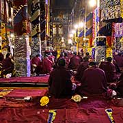 At a monks' examination, Sera Monastery