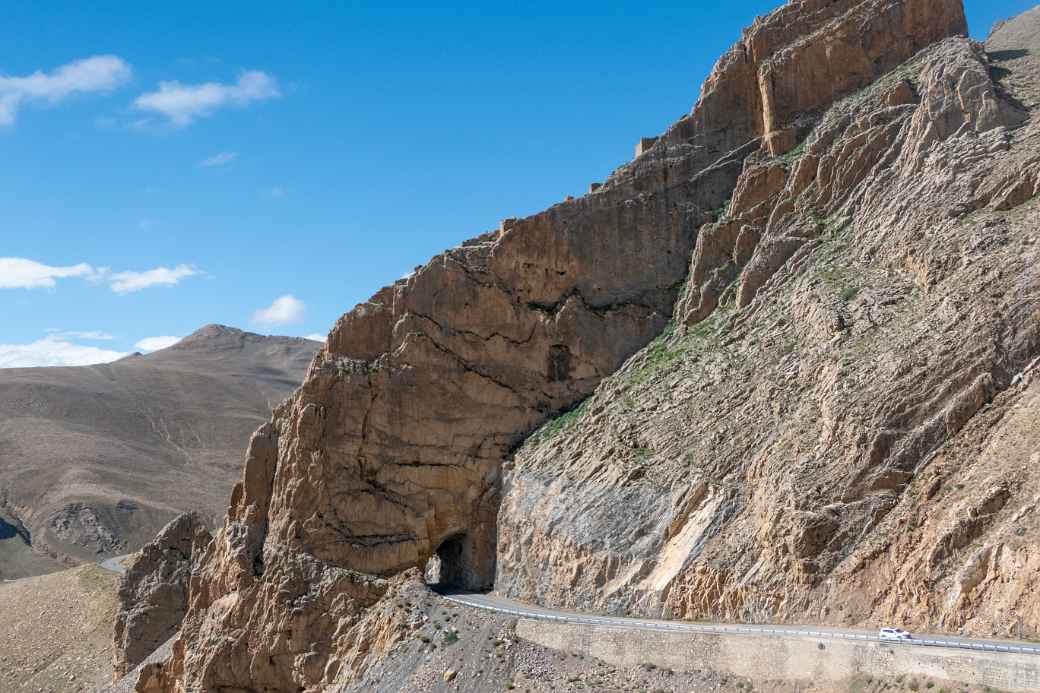 Tunnel in the road