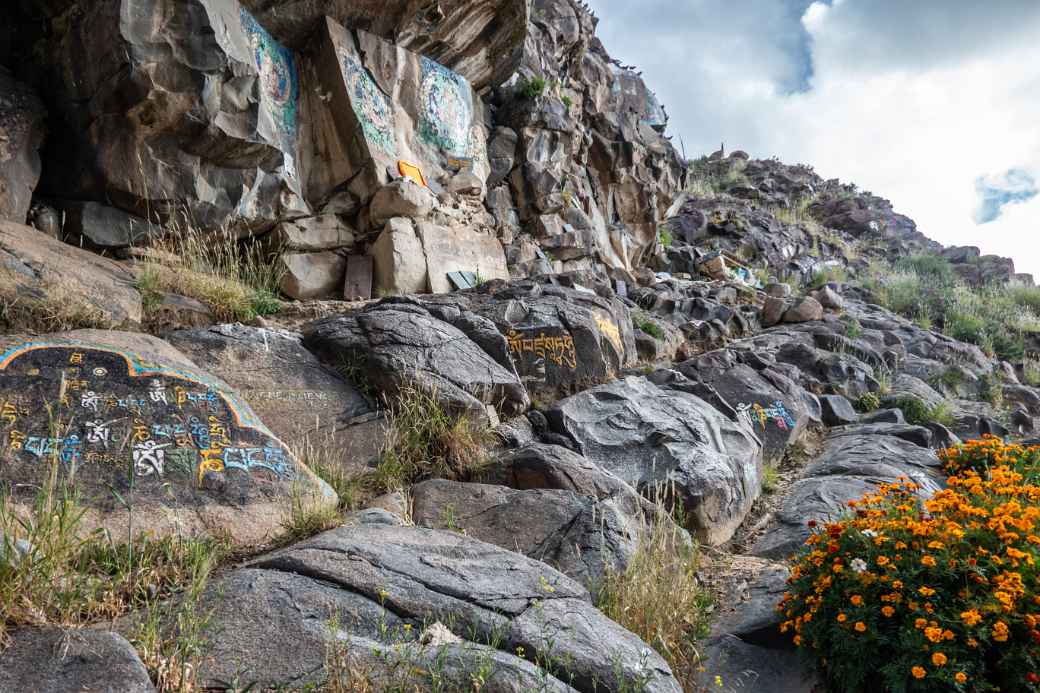 Mani stones, Tashi Lhunpo Monastery