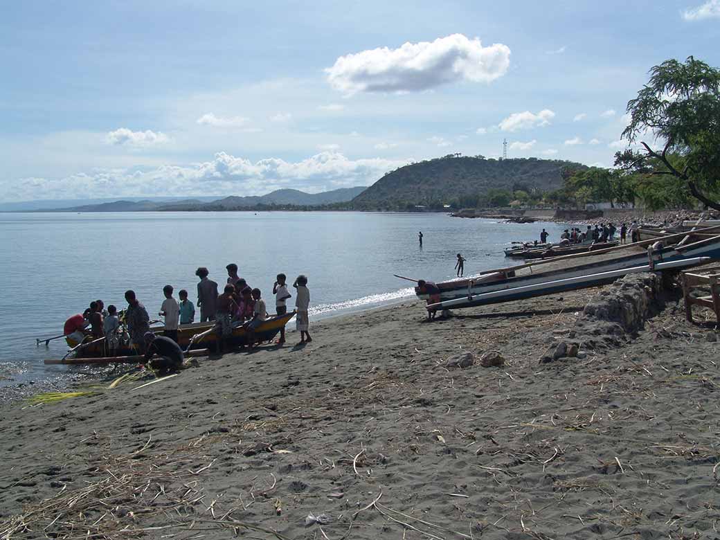 Fishing canoe