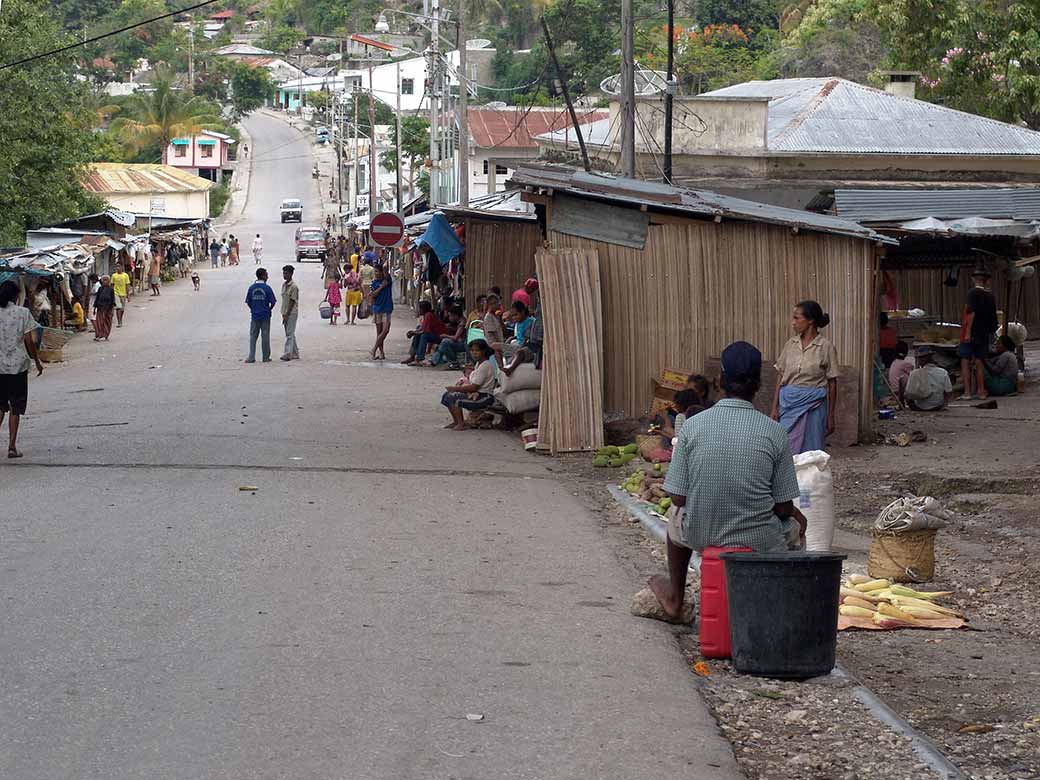 Main street and market