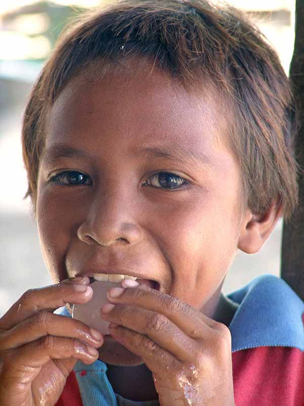 Boy with iceblock