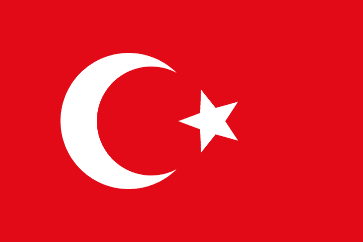 Ottoman Empire, 1844; Republic of Turkey, 1923