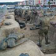 ANZAC trench warfare display