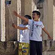 Boys taking a selfie