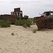 Rusting fishing trawlers