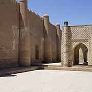 Wall and gate, Nurullaboy Saroyi