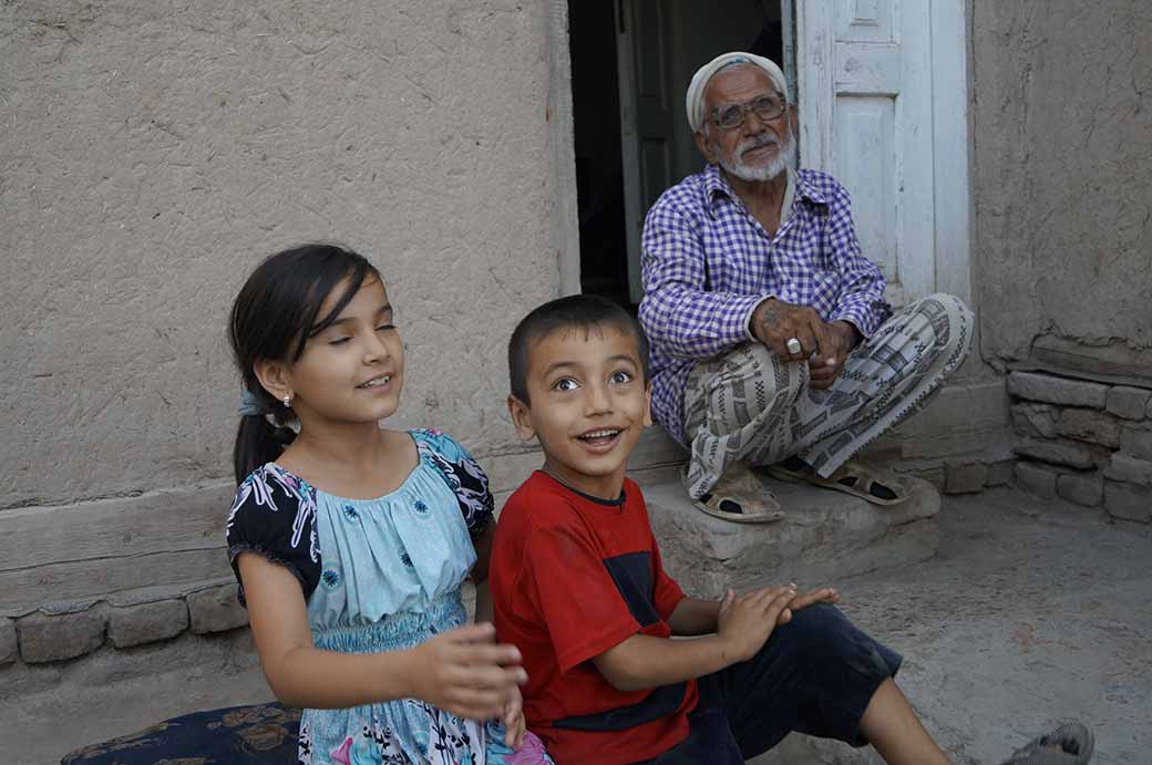 Young boy and girl, Khiva