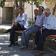 Four men, old town