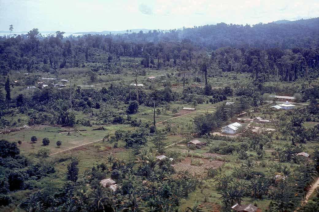 Flying over Nabire