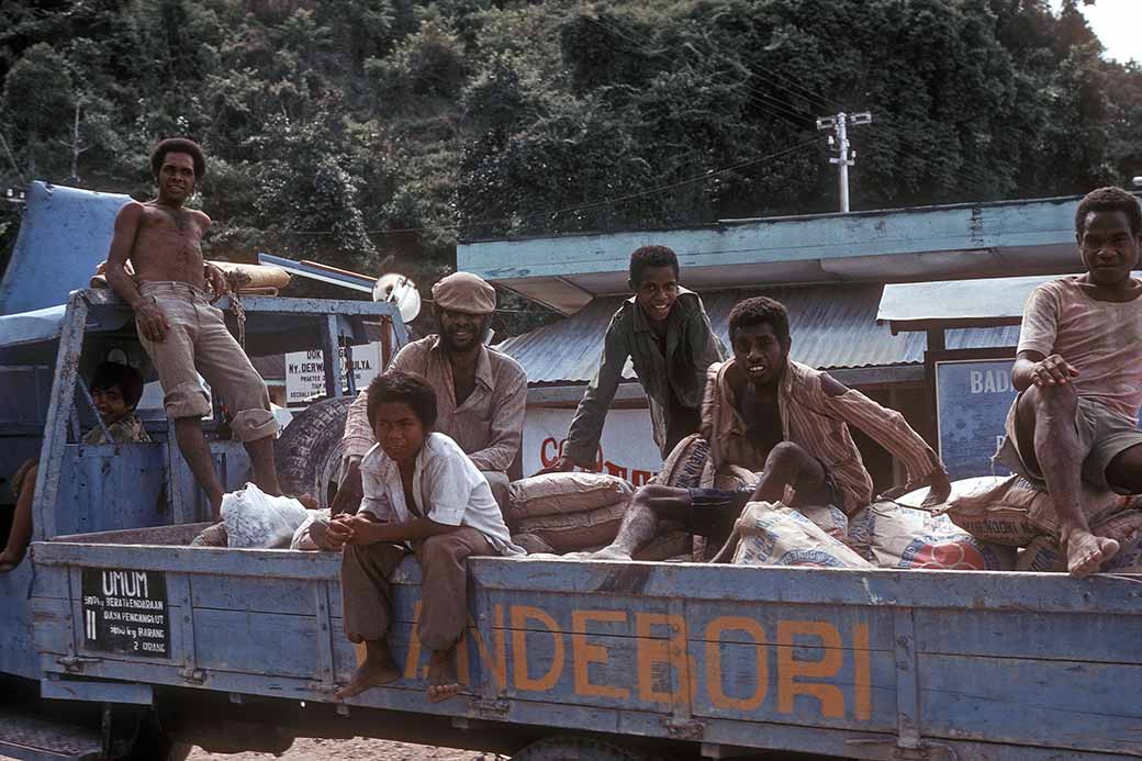 Men on a truck