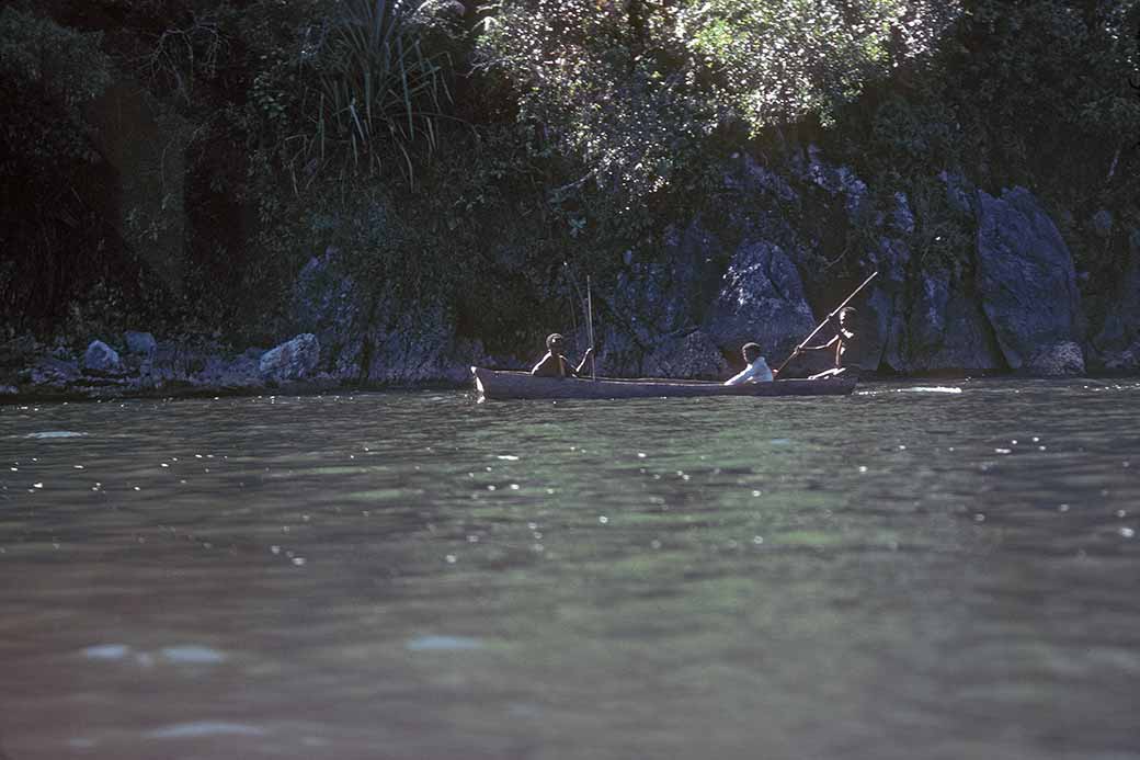 Canoe on Lake Paniai