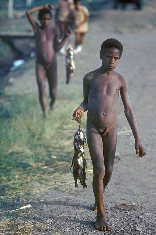 Boy with fish