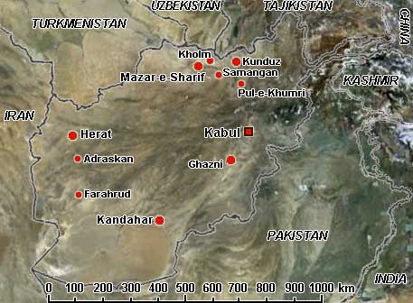 Map of Afghanistan