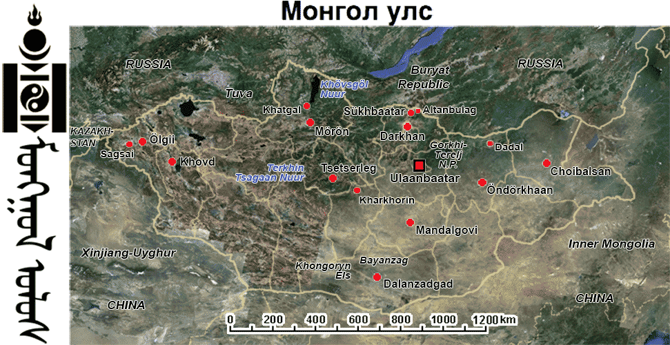 Map of Mongolia