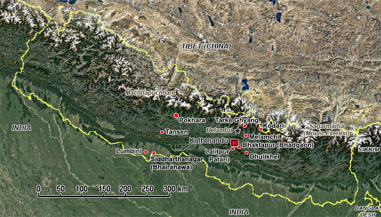 Map of Nepal