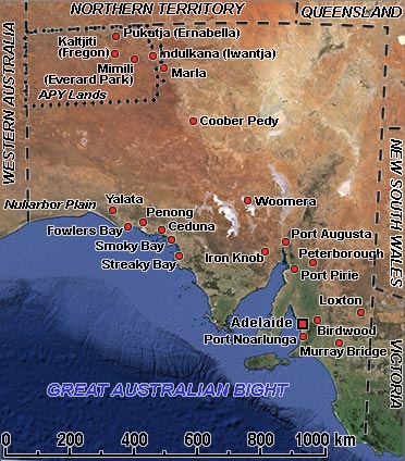 Map of South Australia