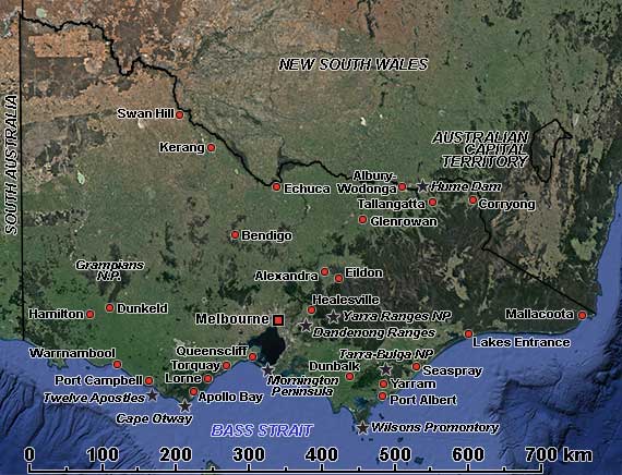 Map of Victoria