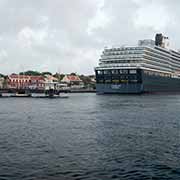 View to Otrabanda, cruise ship