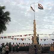 Hoisting the flags