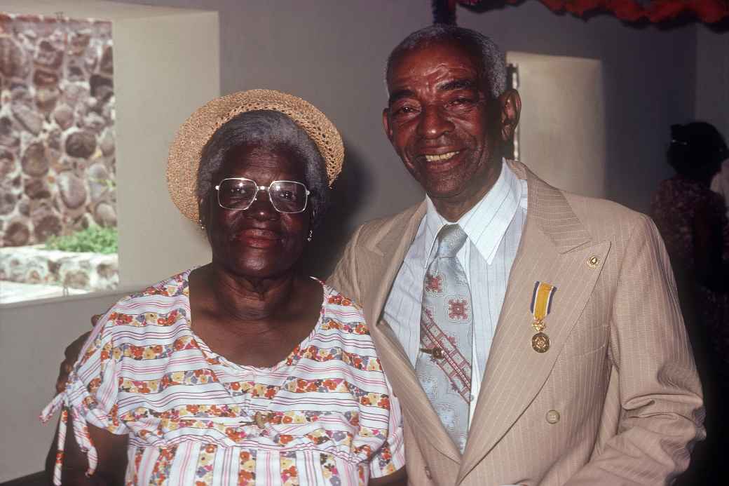 Retired couple, Oranjestad