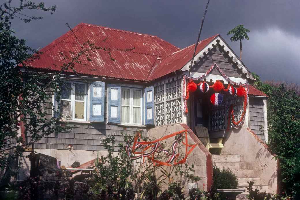 House with festive decorations