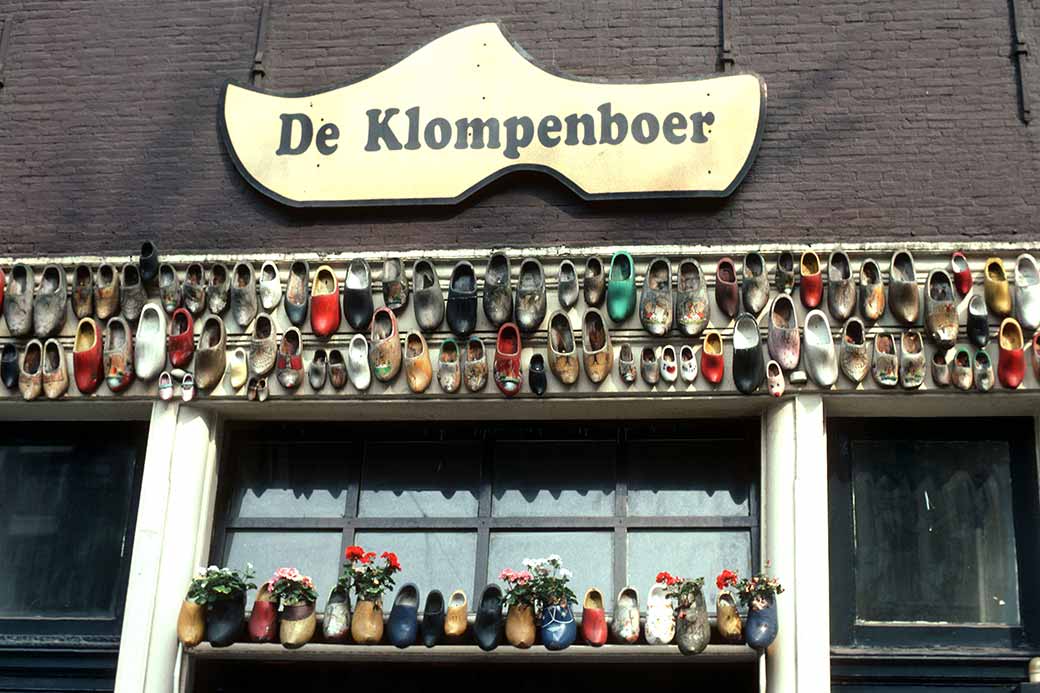 Wooden shoe shop