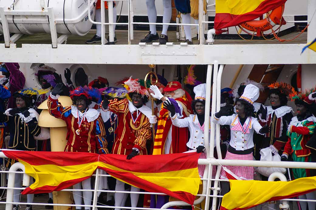 Sinterklaas and his Zwarte Pieten