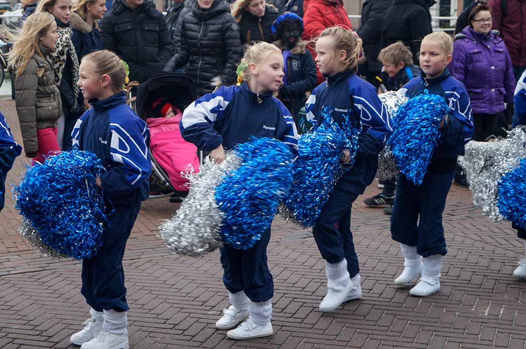 Girls marching