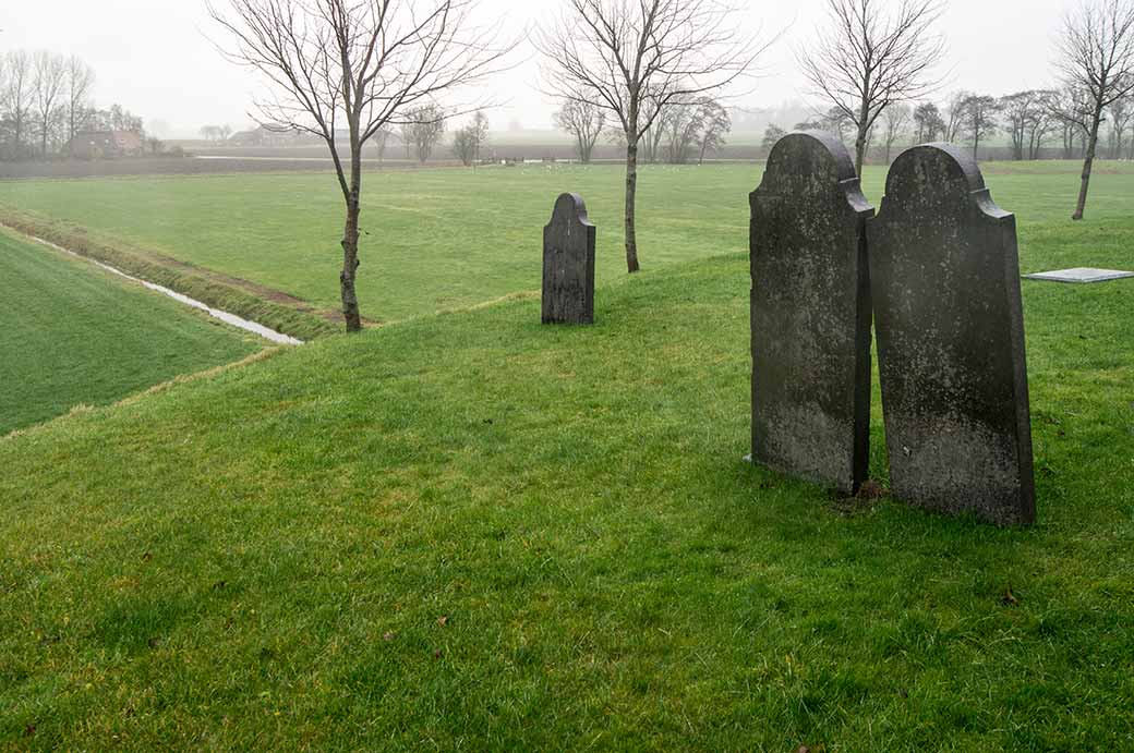 Gravestones on wierde, Ezinge