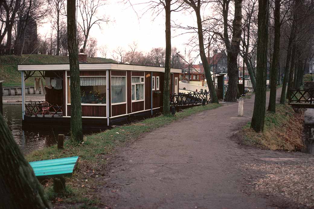 A houseboat