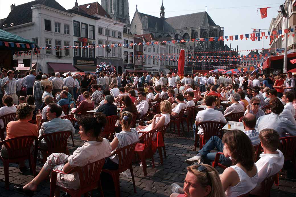 Watching the festival