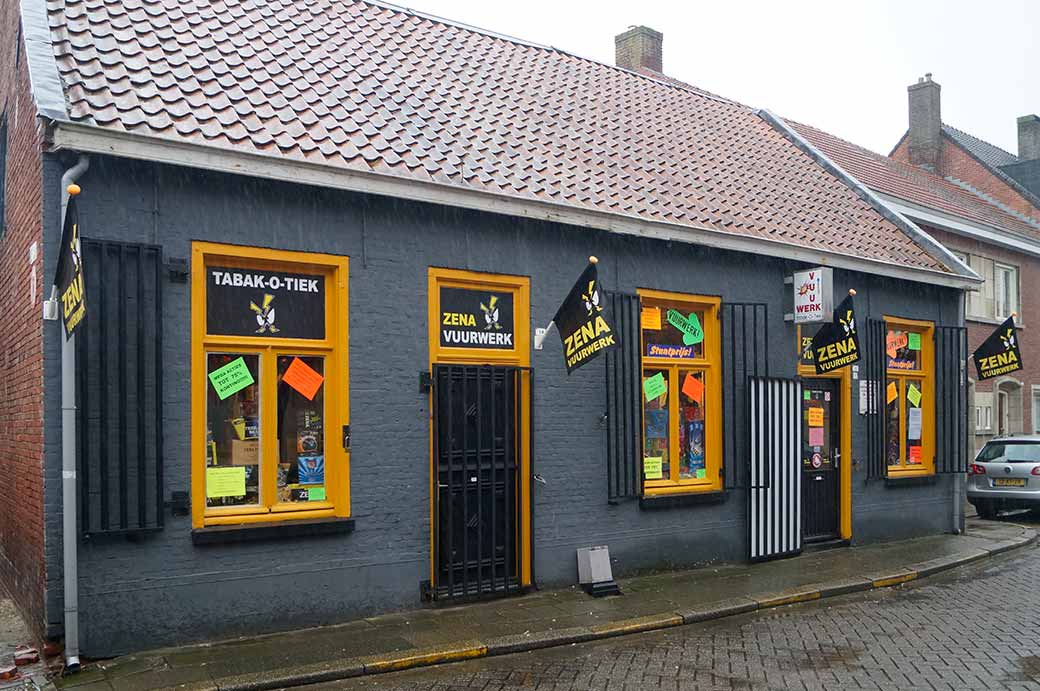 Belgian fireworks shop