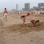 Playing with sand