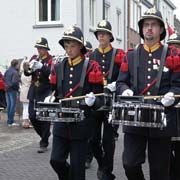 Drum band march past