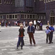 School courtyard