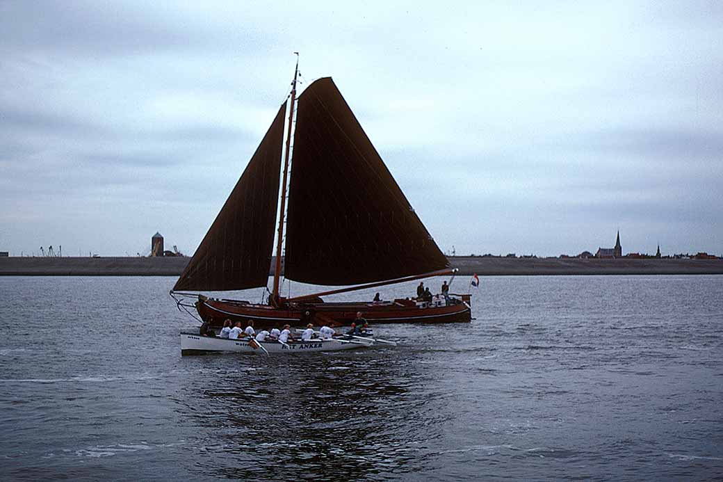 Frisian sailing boat