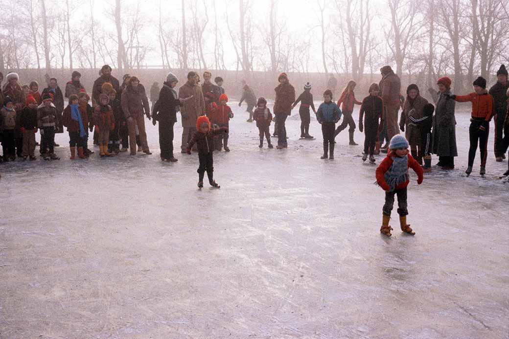 Ice skating race