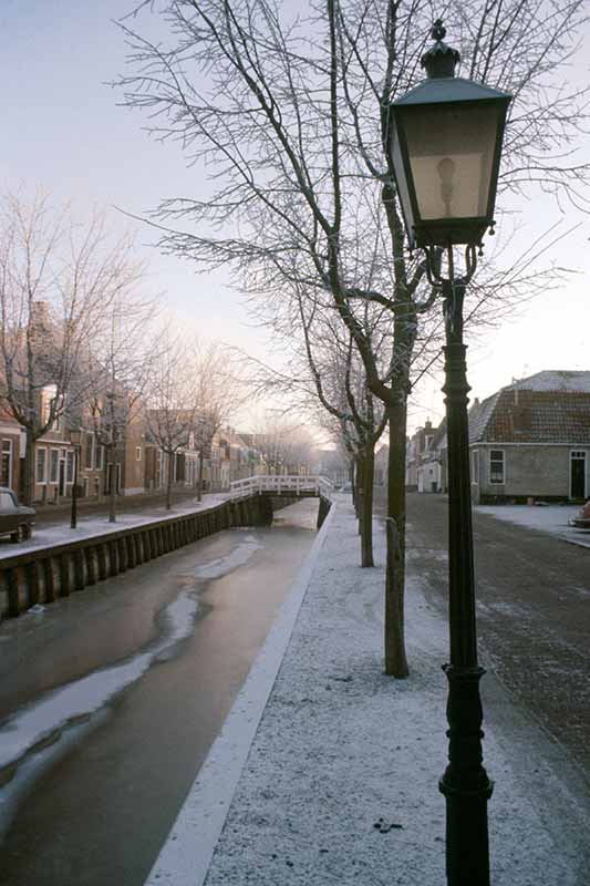 Zoutsloot in winter