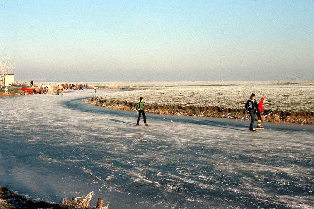 Skating near Franeker