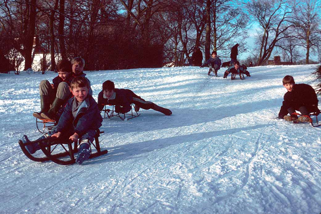 Boys in the snow