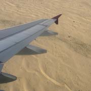 Flying over the desert