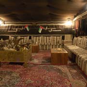 Bedouin tent interior