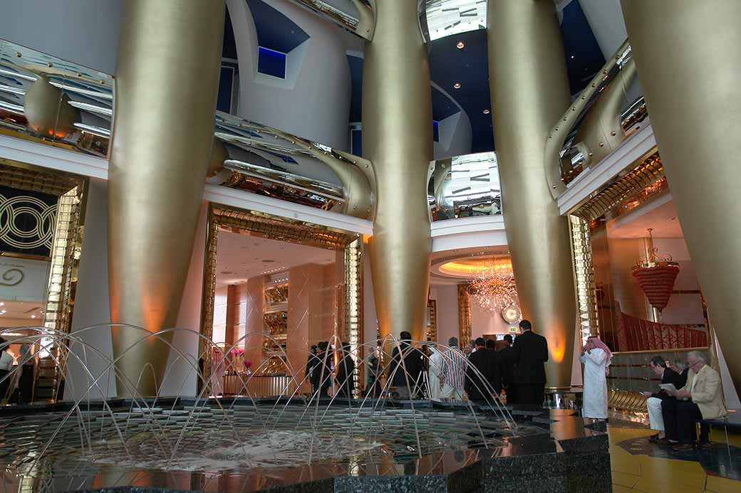 Lobby water fountains