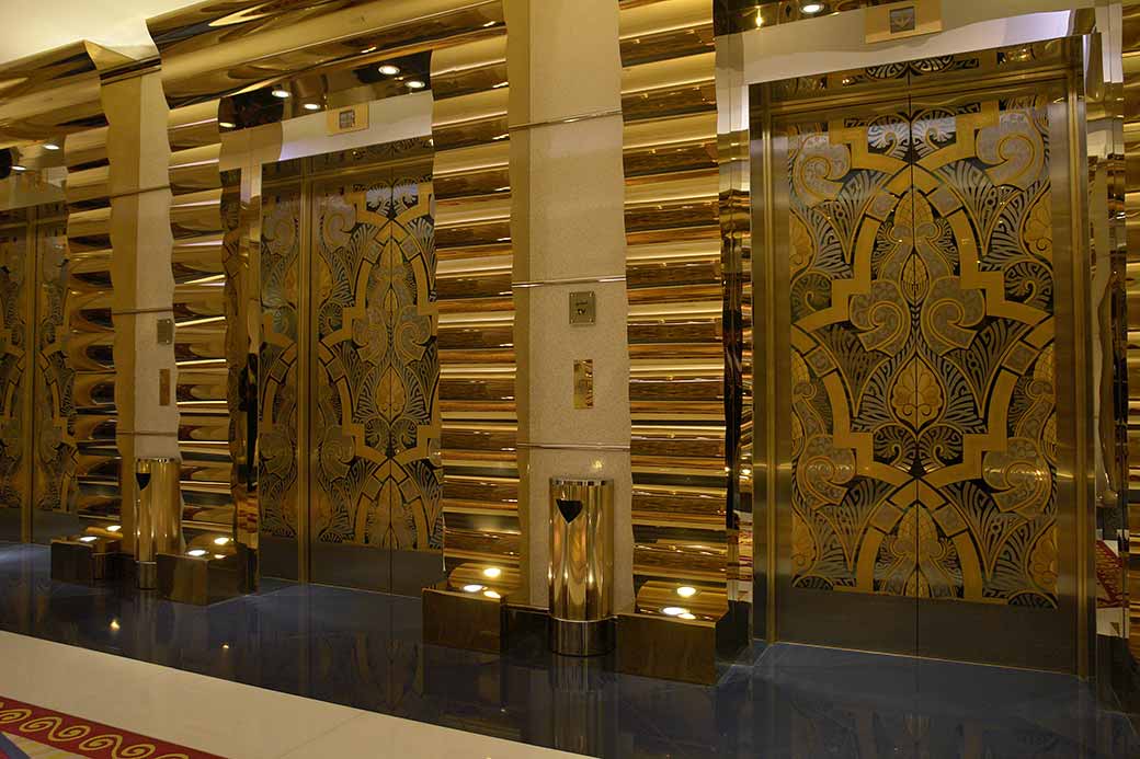 Gold plated elevators