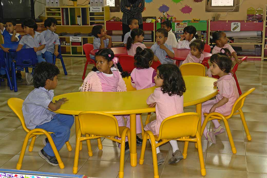 Children in classroom