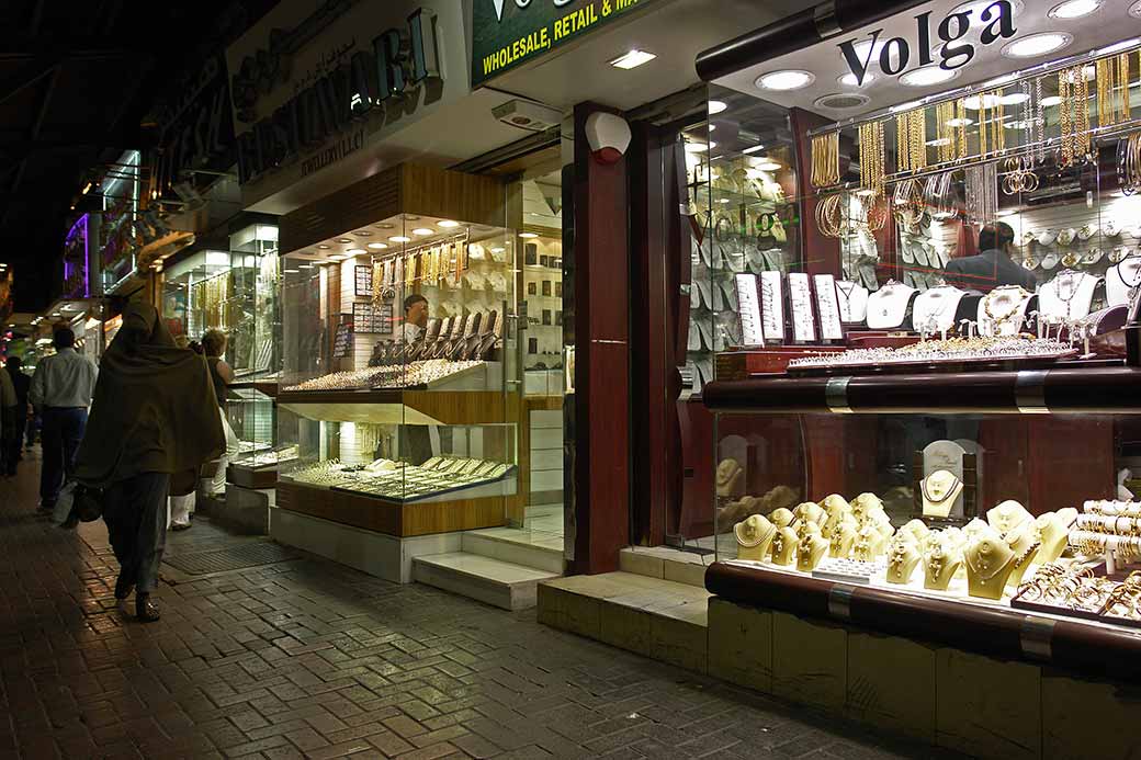 Gold Souq at night