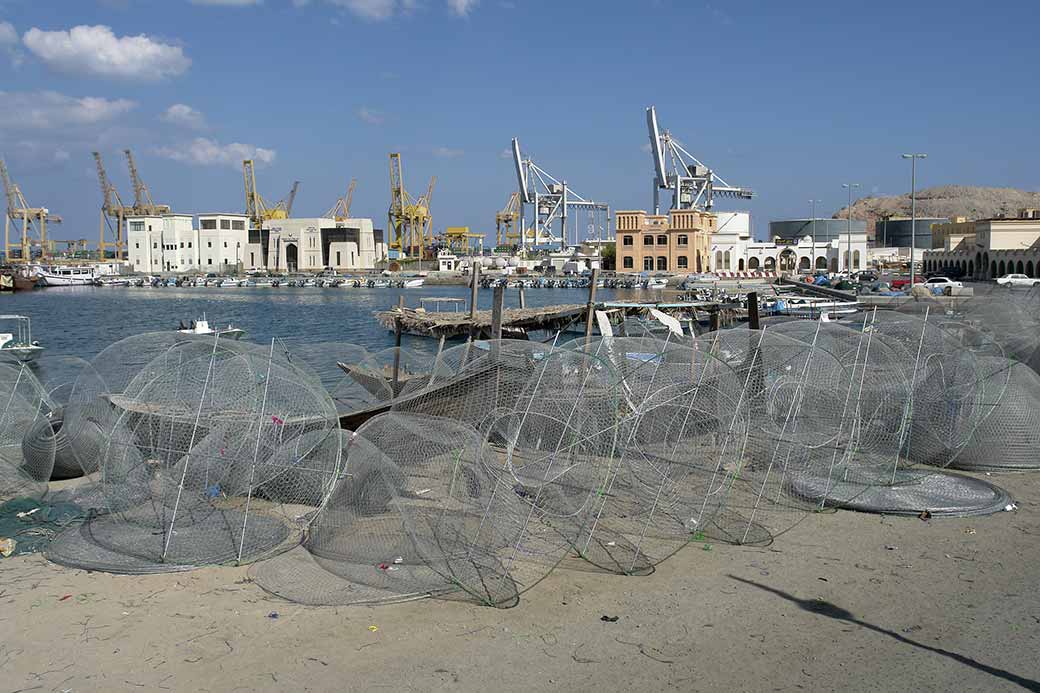 The fishing harbour