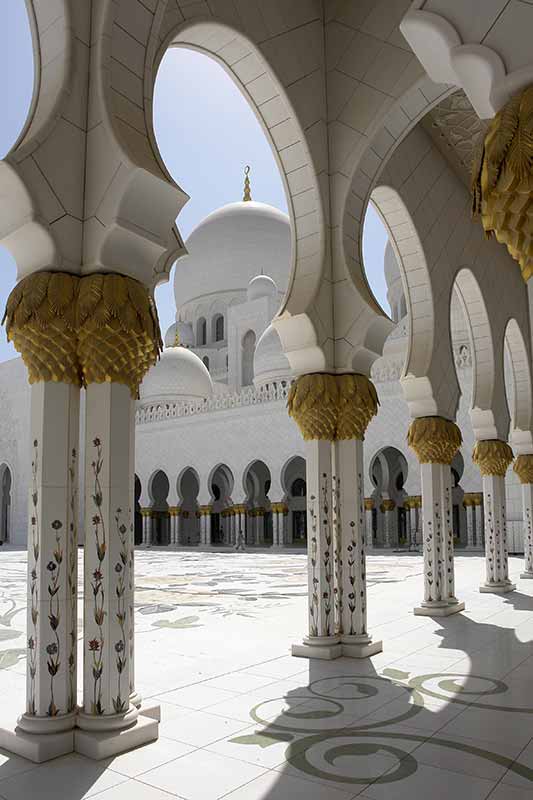 View into courtyard