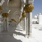 Collonade along courtyard